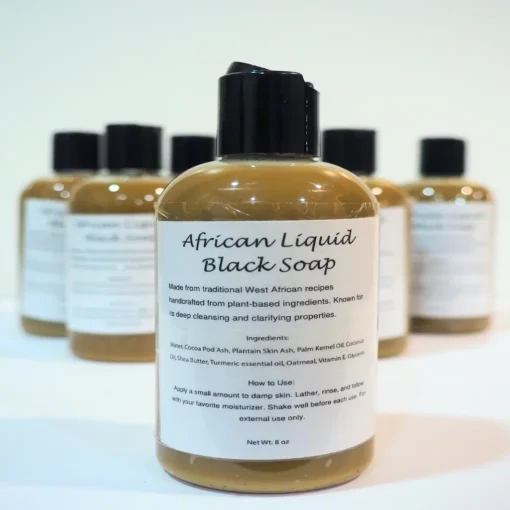 liquid african black soap